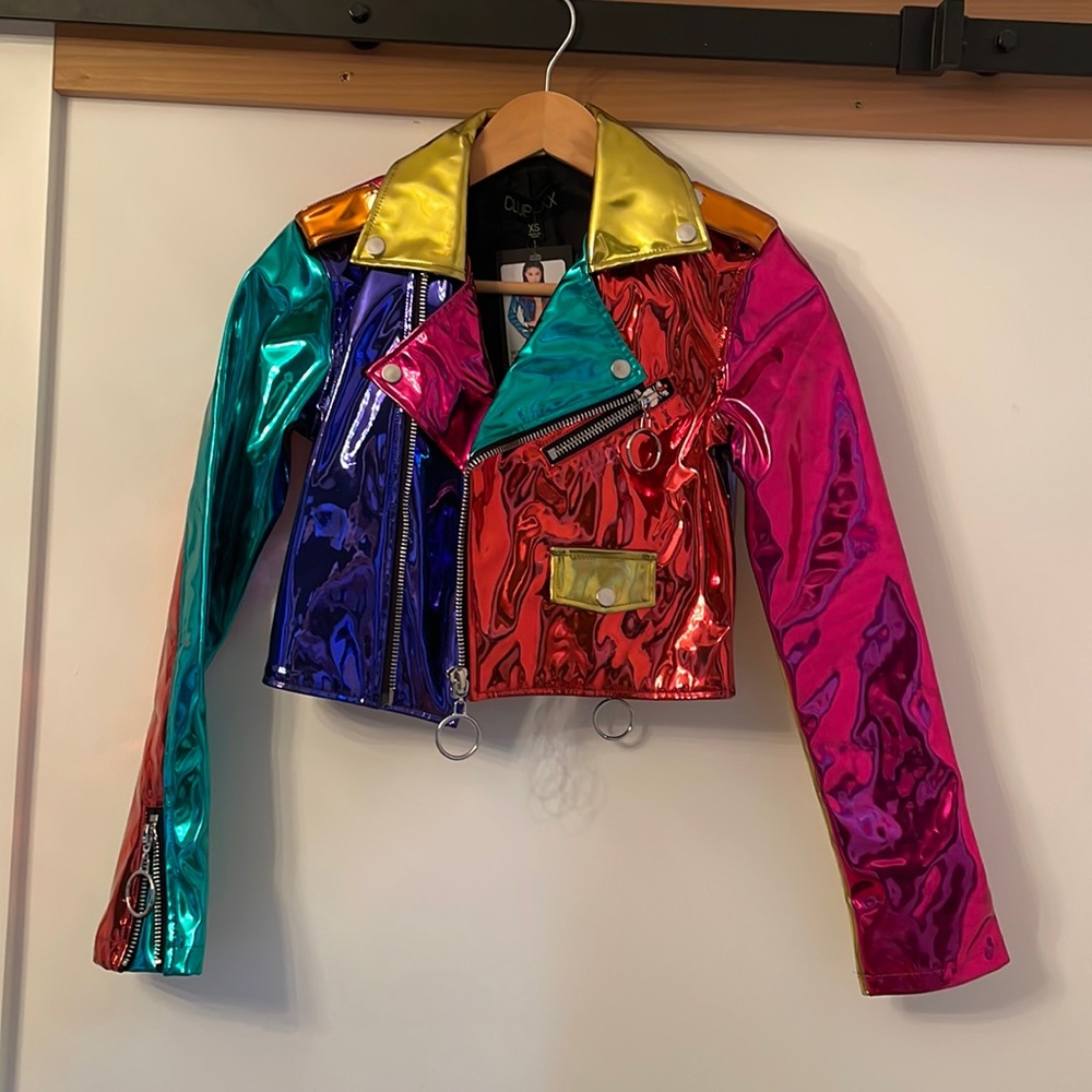 Club Exx XS Rainbow Runner Moto Jacket